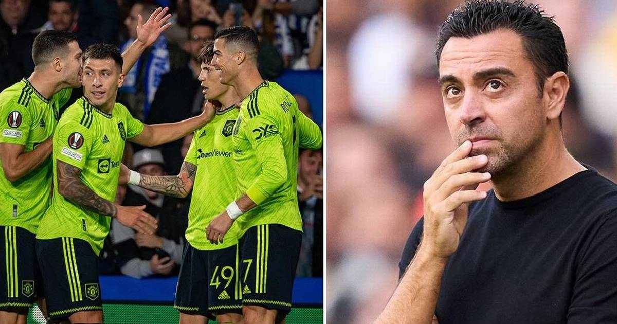 Phản ứng khó tin của Xavi khi Barca đụng độ MU ở Europa League