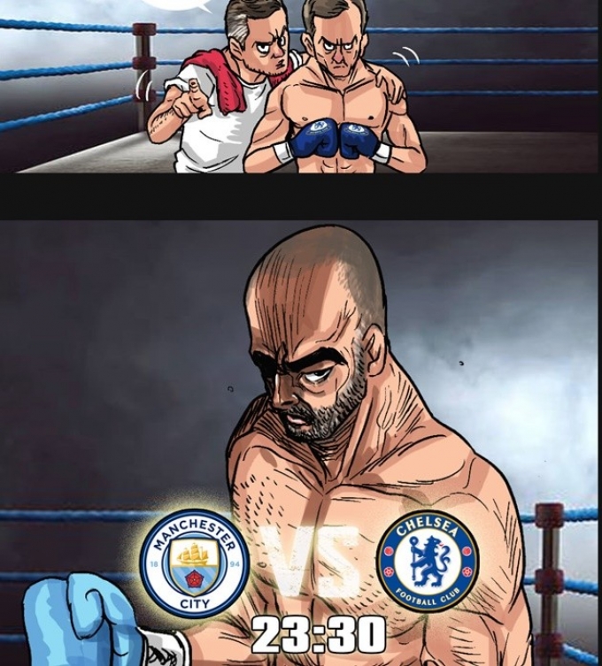 Không nhịn được cười với bộ ảnh chế vô cùng hài hước Chelsea thắng Man City