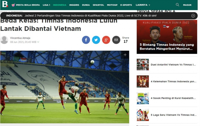 Báo chí Indonesia khen Việt Nam nức mũi, chê đội nhà tới tấp