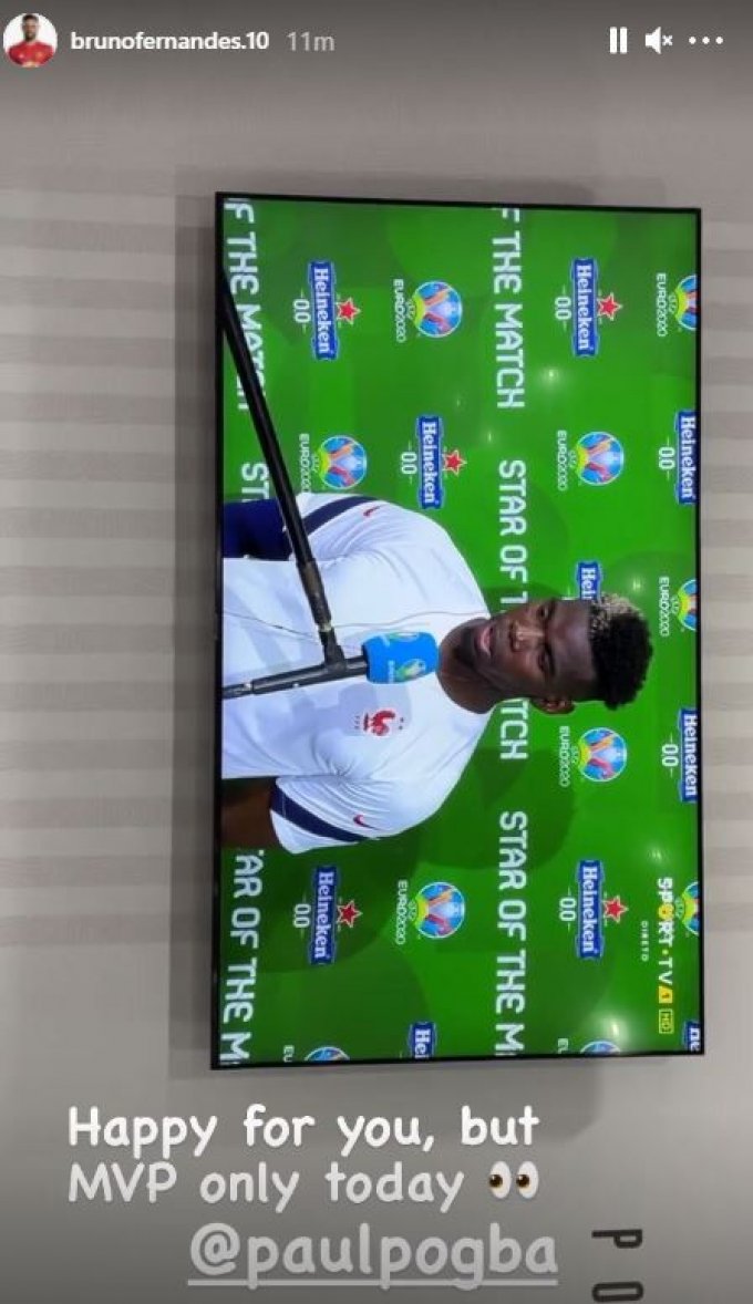Pháp thắng Đức, Bruno Fernandes ”nhắc khéo” Pogba