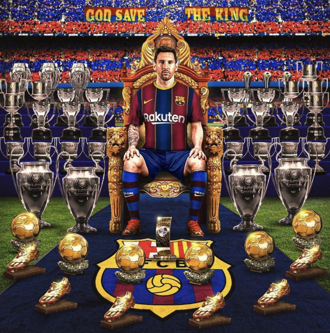 Nhìn lại thống kê và thành tích siêu khủng của Messi trong màu áo Barca