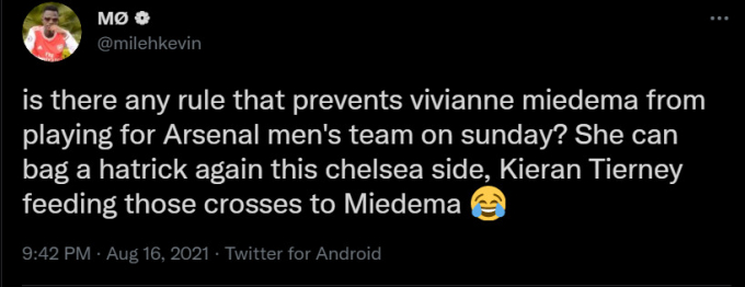 CĐV Arsenal kêu gọi ”nữ sát thủ” Vivianne Miedema ”giải cứu” cho đội nam