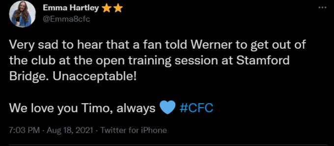 Timo Werner bị CĐV phát loa kêu gọi rời Chelsea ngay trong buổi tập