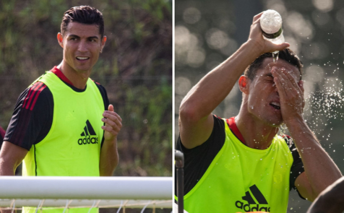 Chùm ảnh: Ronaldo chính thức có buổi tập luyện đầu tiên cùng Man United