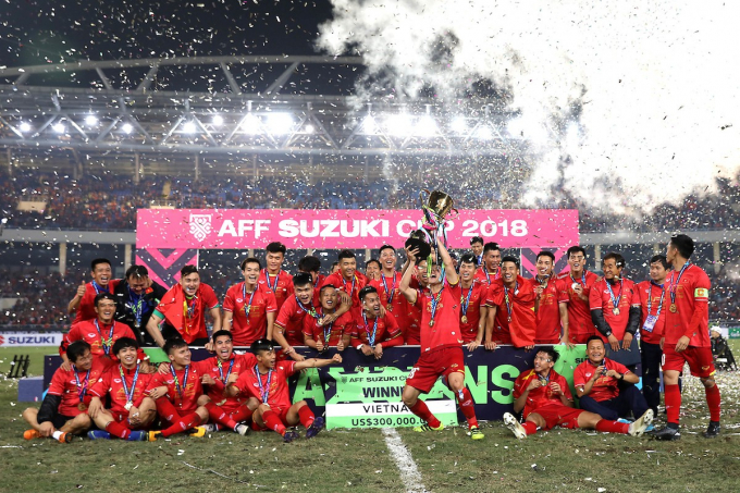 Việt Nam đã <b>vô địch AFF Cup</b> bao nhiêu lần?
