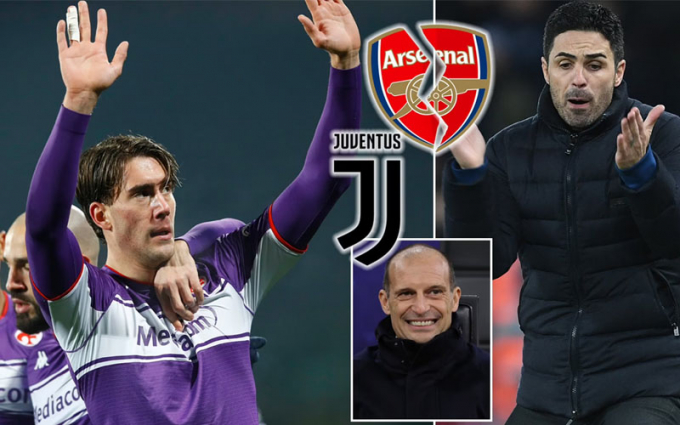 Arsenal đẩy mạnh thương vụ chiêu mộ ’tiền đạo xuất sắc hơn Dusan Vlahovic’