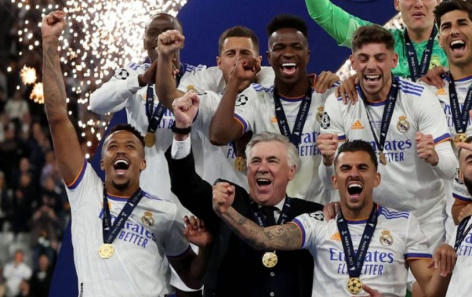 4 lần vô địch Champions League, HLV Ancelotti lập kỉ lục chưa ai làm được