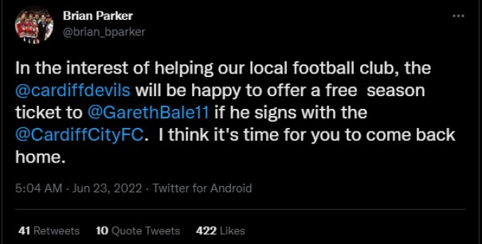 Chưa gia nhập Cardiff City, Gareth Bale đã được đề nghị nhận ’đãi ngộ’ cực lớn