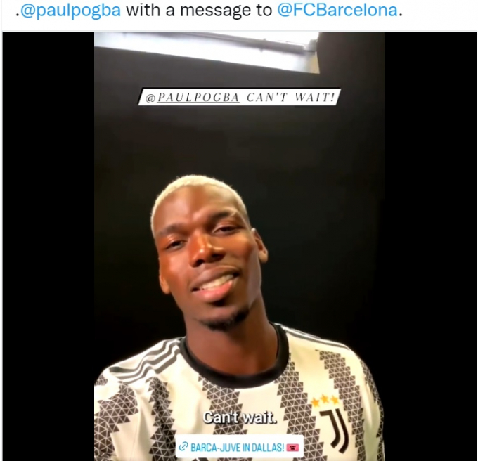 Vừa đến Juventus, Pogba đã nhẹ nhàng gửi thông điệp đến Barca