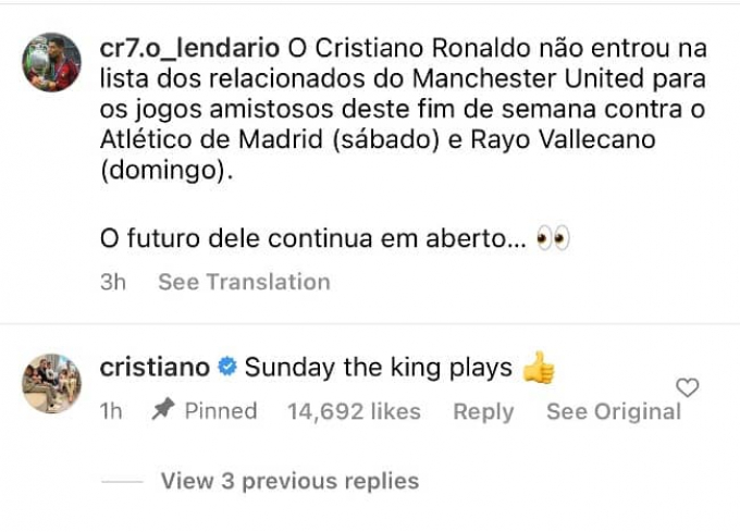 Ronaldo xác nhận ngày trở lại thi đấu theo cách cực ngầu