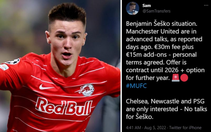 Manchester Evening News: M.U đã chính thức hỏi mua Benjamin Sesko