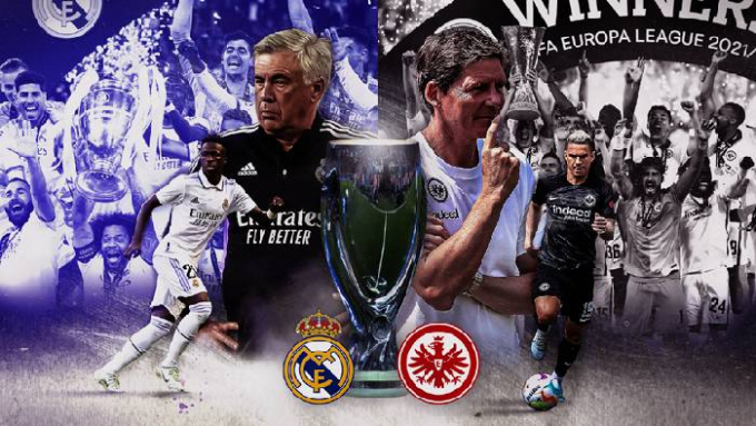 Xem trực tiếp Real Madrid vs Eintracht Frankfurt ở đâu, trên kênh nào?