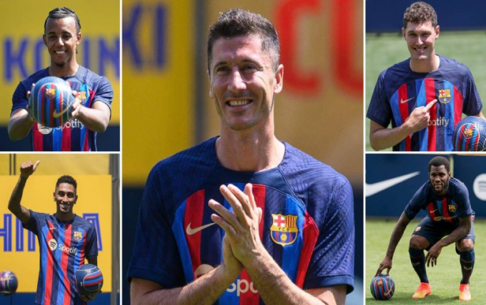 Barcelona công bố số áo của 4 tân binh vừa được đăng kí thành công