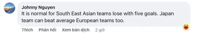 U20 Việt Nam thua U20 Nhật Bản 5-0, fan Đông Nam Á cảm thấy bình thường