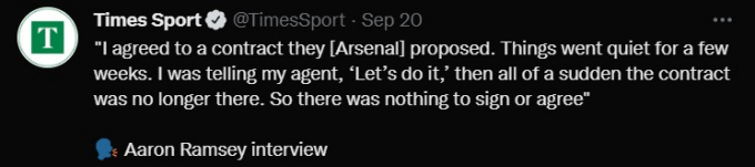 Aaron Ramsey trải lòng về lý do buộc phải rời khỏi Arsenal năm xưa