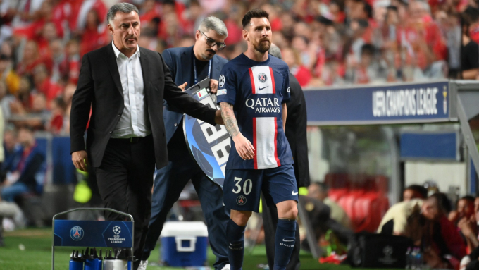 HLV PSG hé lộ điều khó tin về Messi sau trận hòa Benfica