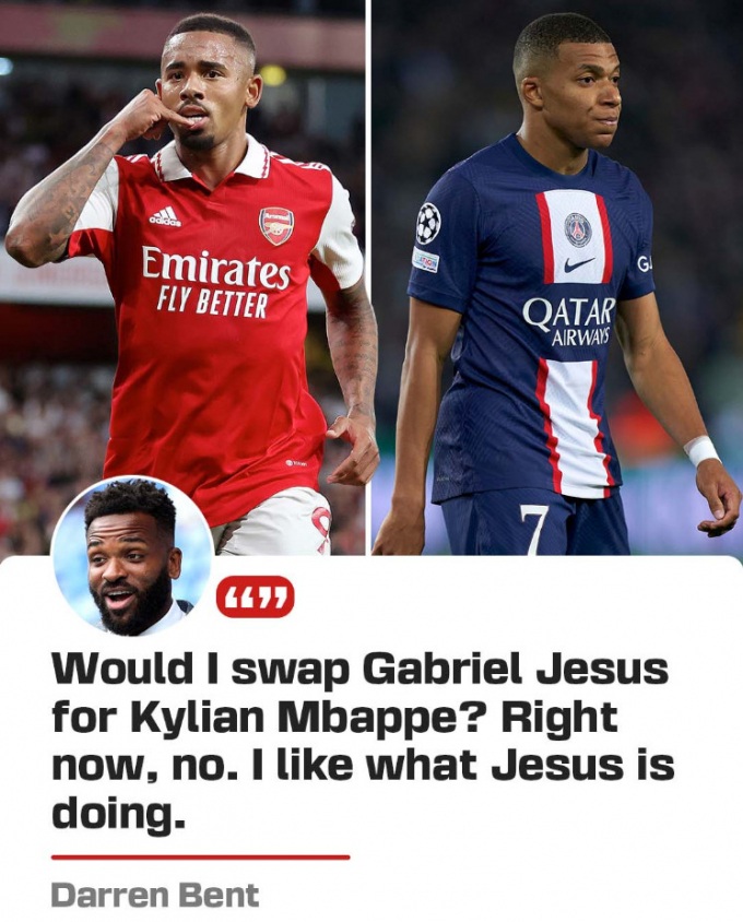 Gabriel Jesus đổi lấy Kylian Mbappe: Dám chơi không Arsenal?