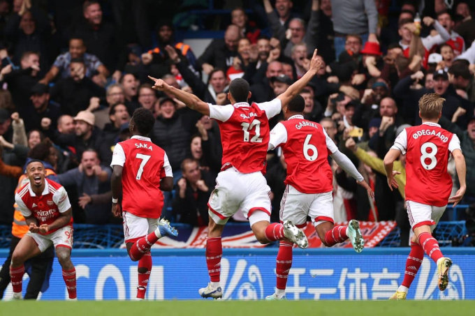 11 thống kê ấn tượng của Arsenal trong trận thắng Chelsea