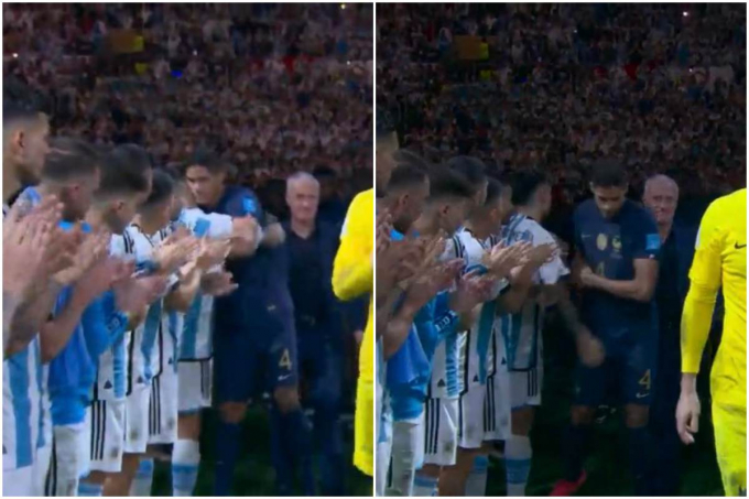 Varane và Martinez tạo ra khoảnh khắc ấm lòng sau trận chung kết World Cup 2022