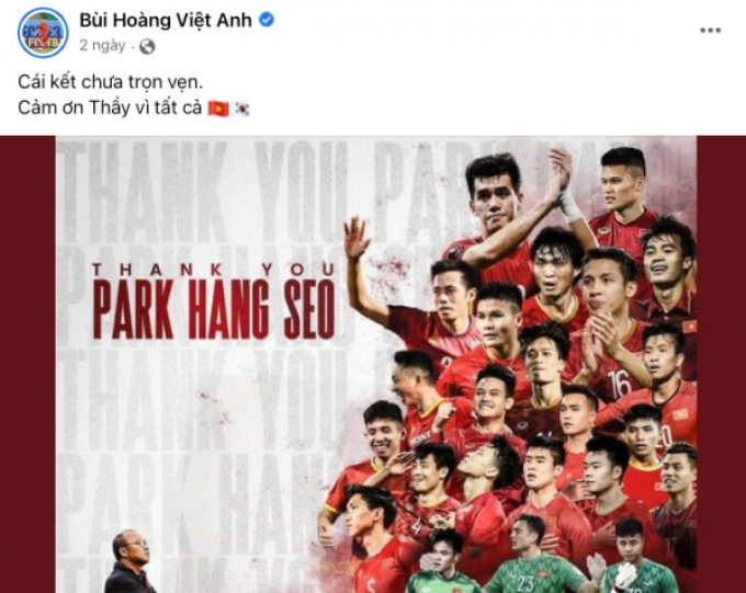 Dàn sao ĐT Việt Nam lưu luyến gửi lời chia tay thầy Park