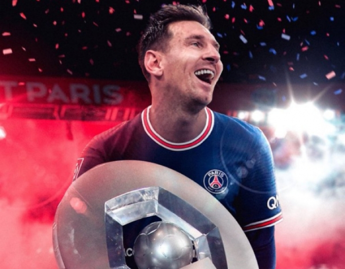 Messi xô đổ kỷ lục của Ronaldo, giúp PSG vô địch Ligue 1 sớm 1 vòng đấu