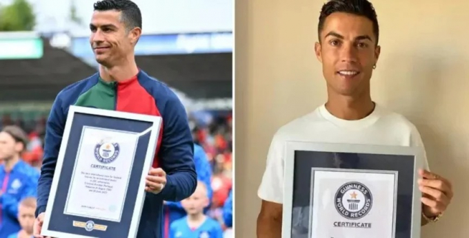 Ronaldo vượt mặt Messi, lập kỷ lục Guiness thứ 2 trong năm 2023