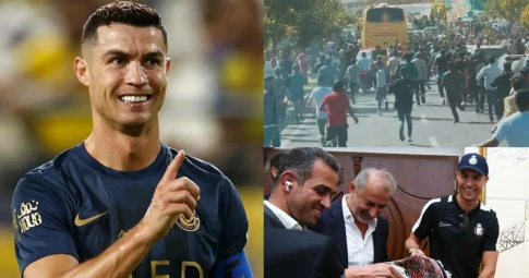 CĐV Iran phát cuồng vì Ronaldo: Chạy theo xe, cố thủ ở khách sạn