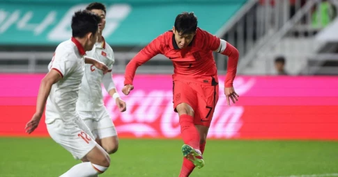 Việt Nam lại dính thẻ đỏ, Son Heung-min ghi bàn giúp Hàn Quốc thắng đậm
