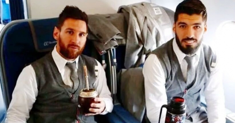 Hào phóng như Messi: Cho Suarez mượn máy bay riêng hạng sang