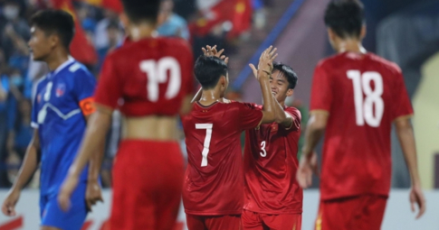 Kết quả U17 Việt Nam - U17 Nepal: Thị uy sức mạnh trước U17 Thái Lan
