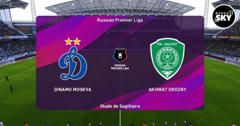 Trực tiếp Dynamo Moscow vs Akhmat Grozny, Ngoại hạng Nga, 23h30 ngày 15/04