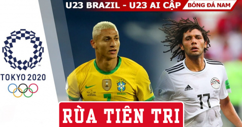 Thần rùa tiên tri dự đoán U23 Brazil vs U23 Ai Cập | Olympic Tokyo 2021 | 17h ngày 31/7/2021