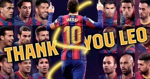 Messi chia tay Barca: Các huyền thoại bóng đá cảm ơn Messi