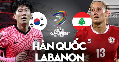 Xem trực tiếp Hàn Quốc vs Lebanon ở đâu, kênh nào?