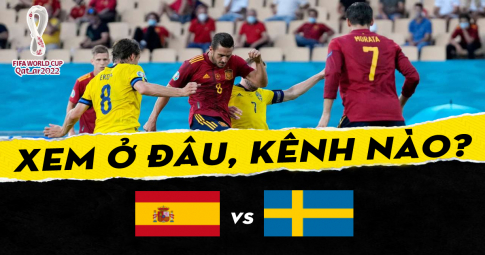 Xem trực tiếp Tây Ban Nha vs Thụy Điển ở đâu, kênh nào