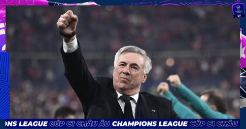 4 lần vô địch Champions League, HLV Ancelotti lập kỉ lục chưa ai làm được