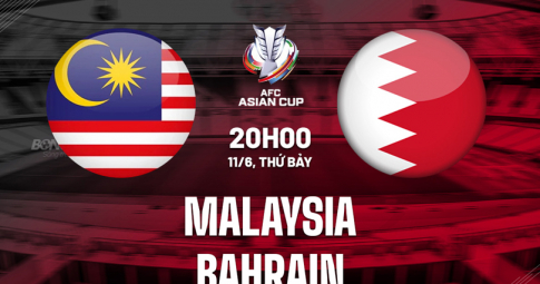 Trực tiếp Malaysia vs Bahrain, Vòng loại Asian Cup 2023, 20h00 ngày 11/6