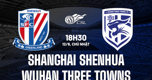 Highlight Shanghai Shenhua vs Wuhan Three Towns, Giải VĐQG Trung Quốc, 18h30 ngày 12/6