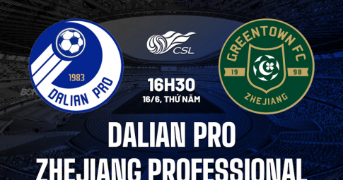 Trực tiếp Dalian Pro vs Zhejiang Greentown, Giải VĐQG Trung Quốc, 16h30 ngày 16/6
