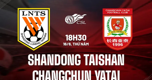 Trực tiếp Shandong Luneng vs Changchun Yatai, Giải VĐQG Trung Quốc, 18h30 ngày 16/6/2022