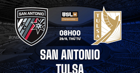 Highlight San Antonio vs Tulsa, Giải USL Championship, 08h00 ngày 29/6