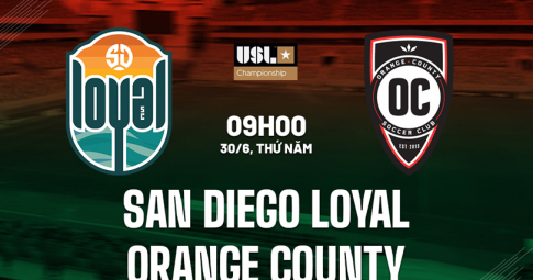 Highlight San Diego Loyal vs Orange County, Giải USL Championship, 09h00 ngày 30/6