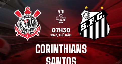 Highlight Santos vs Corinthians, Giải cúp bóng đá Brazil, 07h30 ngày 14/7