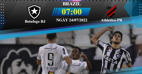 Trực tiếp Botafogo vs Athletico-PR, Giải vô địch Brazil, 07h00 ngày 24/7