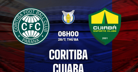 Trực tiếp Coritiba vs Cuiabá, Giải VĐQG Argentina, 05h00 ngày 26/7