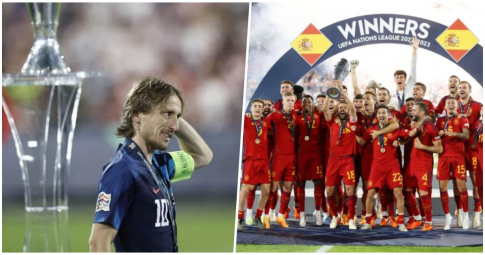 Modric ôm đầu cùng cực khi Tây Ban Nha vô địch Nations League