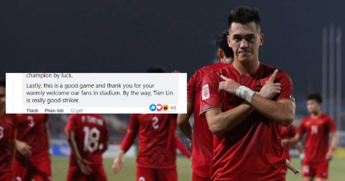 CĐV Thái Lan ca ngợi 1 cầu thủ ĐT Việt Nam