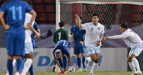 Dùng đội hình B, Thái Lan nhận trái đắng trước Đài Loan