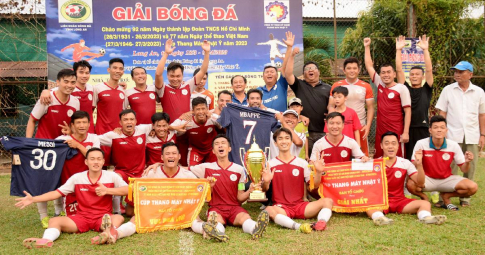 Khánh Hậu FC đăng quang tại Cúp Thang Máy Nhật Ý của LĐBĐ Long An